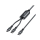 Kabel UNITEK Kabel 2w1 USB-C PD 100W silikonowy 1,8 m C14146ABK01-1.8M